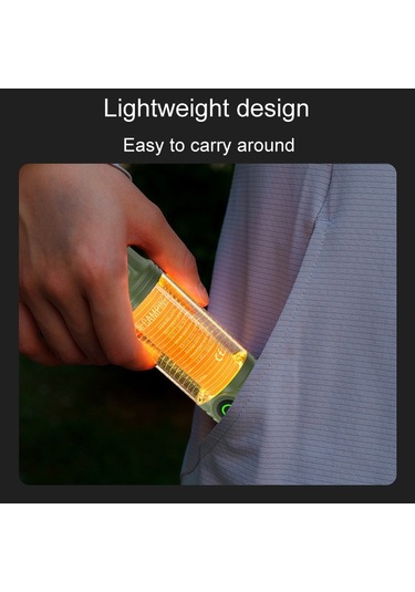 Sones Şarj Edilebilir Açık Hava Taşınabilir Led Kamp Işığı Çok İşlevli El Feneri Khaki Çok Renkli