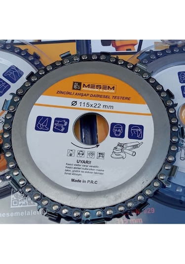 Jet Taşı İçin Zincirli Ahşap Daire Testere 115 Mm