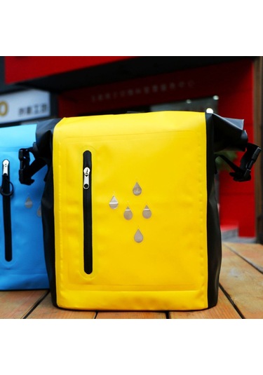 Jeehugo 20-25l Sarı Pvc Su Geçirmez Çanta, Yansıtıcı Çubuklu, Kauçuk Işık Kayışlı, Kamp Ve Outdoor Aktivitelere Uygun Sırt Çantası Sarı