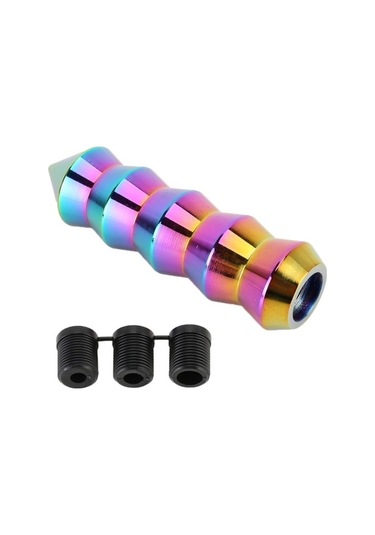 Tongxida Universal Renkli Uzun Koni Şekli Dişli Kafası Vites Topuzu Std