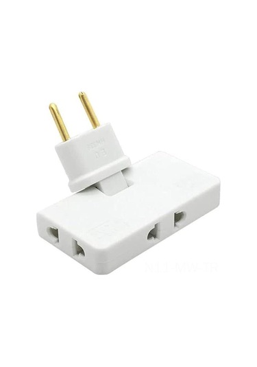 Moveevo Beyaz 180 Derece Döner 3-ünite Çevirici Soket Ultra Düz Seyahat Adaptörü Akıllı Cihazlar İçin Güvenli Enerji Dönüştürücü