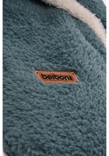 0-12 Ay Çift Kat Elyaflı Bebek Dış Kundak- Pelüş Bebek Battaniyesi- Ayaklı Welsoft Bebek Uyku Tulumu