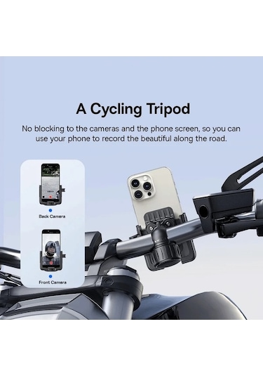 Tysm Joyjadehub Baseus Bisiklet Telefon Tutucu Kılıf, 1pc, Uygun Her Markaya, Yerçekimi Genileme Özelliği 1pc