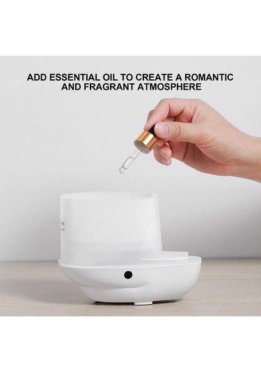 Wezone Mavi Ultrasonik Aromaterapi Dağıtıcı 180ml - 7 Renkli Led Işıklı Nemlendirici, 10 Saat Otomatik Kapatma Fonksiyonu