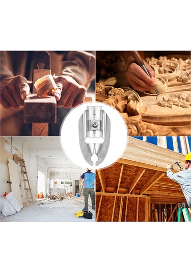 Dianziye Gümüş Metal Halka Ayak, Çapraz Testere Aksesuarı, Ayarlanabilir, Ahşap İşleme Ve Ev Dekorasyonu İçin Uygun