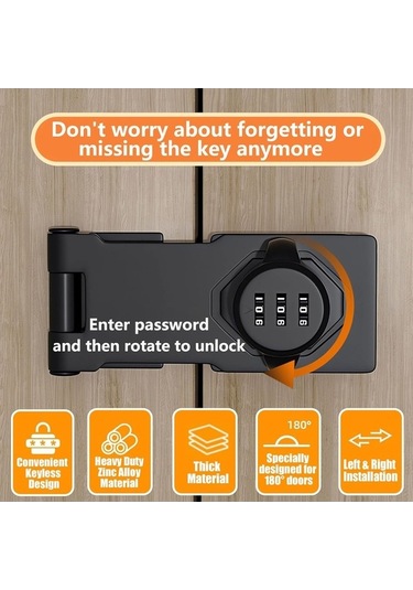 Ulzyvf Ve Şifre Kilitli Dolaplar İçin Anahtarsız 3 Basamaklı Kasa, Dijital Şifreli Dolap Kilit Sistemi, Güvenli Depolama Çözümü