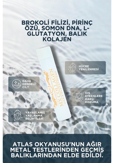 Mx Collagen Somon Dna Glutatyon Balık Kolajeni 30 Ml X 30 Şiş...