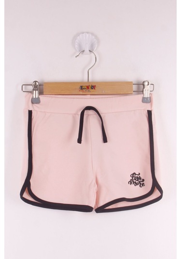 Toontoy Kız Çocuk Pamuklu Şort Pudra
