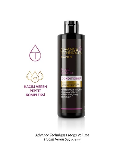 Avon Advance Techniques Mega Volume Hacim Veren Saç Kremi 250 ML