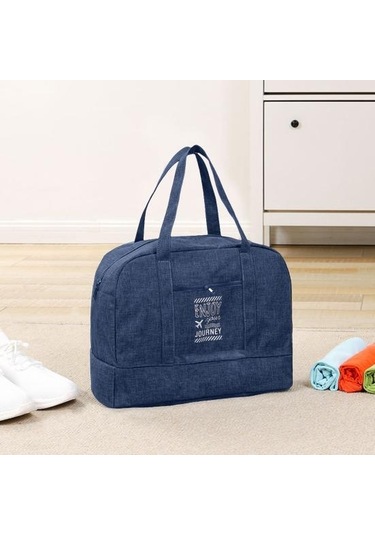 Lacivert Modern Seyahat Saklama Çantası Su Geçirmez Astar Deforme Olmayan Yerden Tasarruf S Lacivert