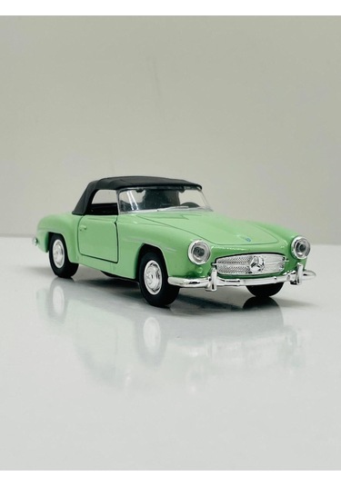 Mercedes 190 Sl 1955 Model 1/36 Çek Bırak Metal Araba Yeşil