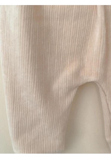 Kız Bebek 2 Li Çiçek İşlemeli Tulum-15270 Bej