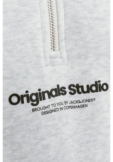 Jack & Jones Erkek Sweat 12241777 Açık Gri
