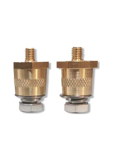 Novahub Erkek Pirinç Akü Terminali M6 Dış 8mm İç 8mm, Şarj Postası, Akü Tamir Aksesuarı, Akü Modifikasyonu