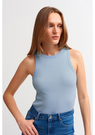 3'lü Paket Fitilli Halter Yaka Örme Atlet beyaz