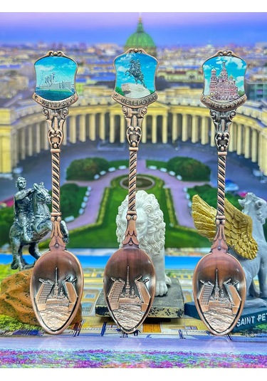 Bjorn "saint Petersburg" Hatıra Kaşığı Seti, 3 Parç 406211318