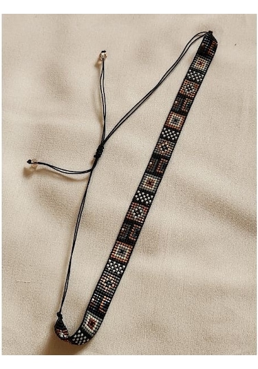 Harmel Jewelry Miyuki Dokuma Choker Kolye Altın