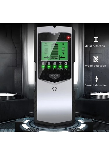 Motion003 1pc Yüksek Hassasiyetli 5si 1 Arada Duvar Tarama Cihazı Stud Bulucu Lcd Ekran Metal