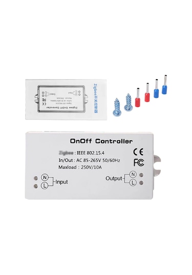 Teltree Zigbee Akıllı Anahtar, App İle Uzaktan Kontrol, Alexa Ses Komutu, Zamanlayıcı Fonksiyonu, Beyaz Abs, 250v/10a 1-gang