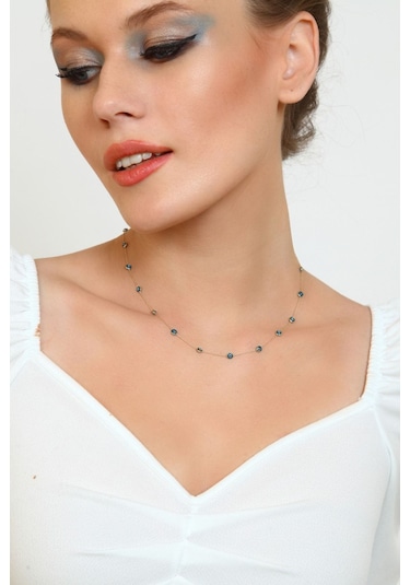 Altın Göz Kolye Nazar Boncuklu