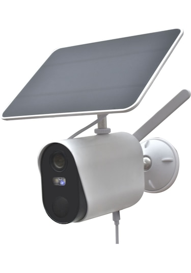 Avercloud Tuya Ac-s12 Ip Wıfı Spotlıght 2x6500k Beyaz Led Pır Bullet Solar Kamera