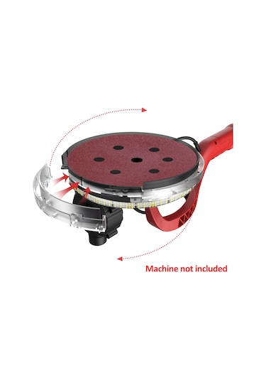 Vkemall 25 Adet 9 İnç 6 Delikli Alüminyum Oksit Zımpara Diski - 40/60/80/180/240 Tane, Duvar Zımparalama Makinesi İçin, Metal/kahve/plastik Polishing