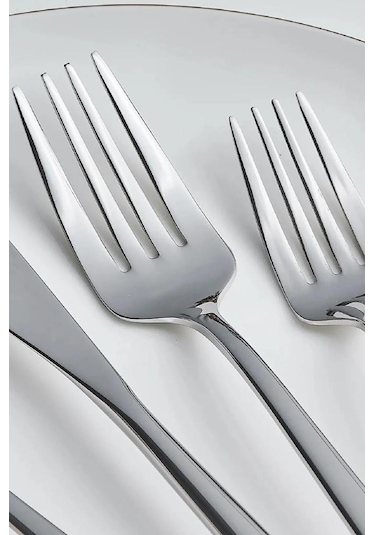 Karaca Orion 30 Parça 6 Kişilik Çatal Kaşık Bıçak Takımı Platin