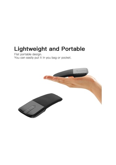 Novahub Usb'li 2.4g Katlanır Optik Mouse, Arc Kablosuz Kullanışlı Arc