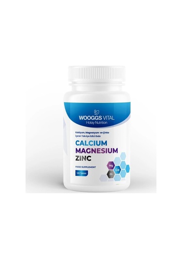 Wooggs Vital Kalsiyum Magnezyum Ve Çinko İteg 120 Tablet