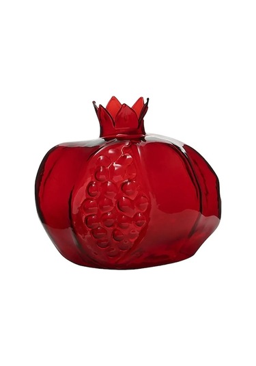 Pazly Nar Şekilli Dekoratif Vazo - Çiçek Ve Hidroponik Bitkiler İçin Şık Merkez Parça