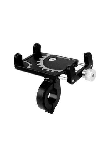 Rogfer Pil Elektrikli Araç Motosiklet Bisiklet Sürme Navigasyon Alüminyum Alaşımlı Cep Telefonu Braketi Siyah Siyah Siyah