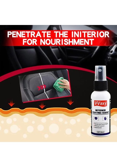 Ranyeek Araç İç Dizayn Temizleyici, Multifonksiyonel Köpük Temizleyici, Mikrofiber Ve Deri Bakımı, 50ml - Derinlemesine Temizleme Ve Besleme
