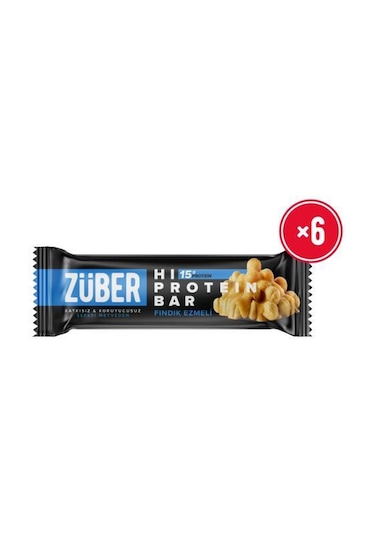 Züber Fındıklı Hi Protein Bar 6 x  45 G