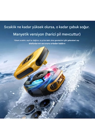 Ultra Kaliteli Klimalı Telefon Sogutucu Magsafe Mandallı Alimin