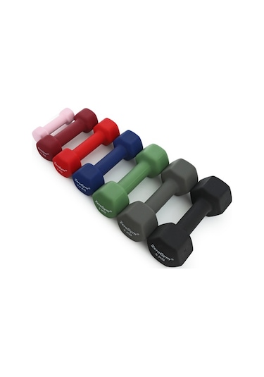 Zerogym Neopren Kaplı İçi Demir Dambıl 3 Kg Yeşil 1 Adet