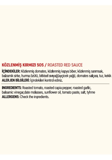 Közlenmiş Kırmızı Sos 3 X 210 G