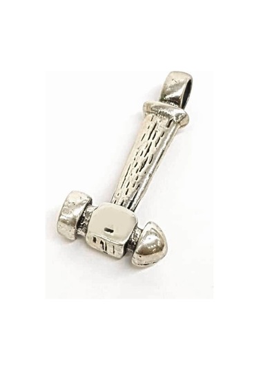 Çekiç Tasarımı Gümüş Kolye Ucu (452206859)
