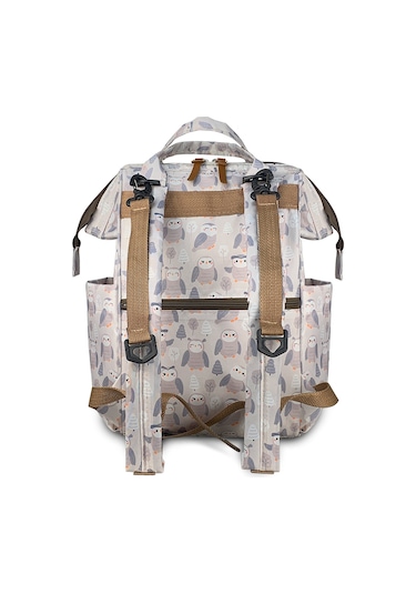 Paris Anne Bebek Çantası Baykuş Gri