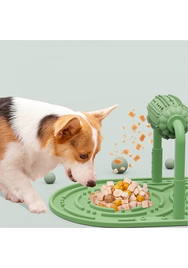 Cbtx Cw312 Pet Rulo Gıda Sızıntısı Köpek Puzzle Ayarlanabilir Besleyici Pembe