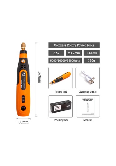 Sones Hılda 3.6v Elektrikli Taşlama Kalemi Hassas Oyma Mikro Elektrikli Matkap, Model: 32'si 1 Arada