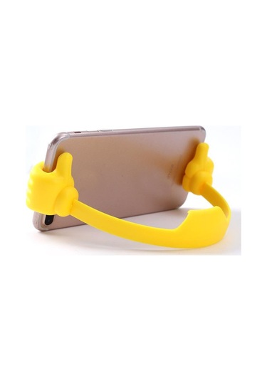 Sarı Başparmak Yukarıya Cep Telefonu Tutucu, Ayarlanabilir Silikon Tablet Standı, İphone X Uyumlu İçin Çok Telefon Tutucu 56552937