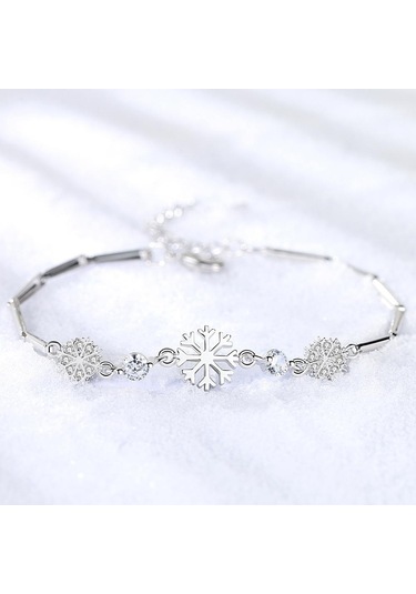 Beyaz Moda Kar Bileklik Noel Hediyesi