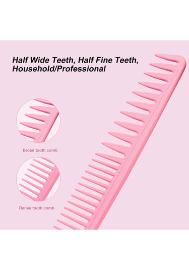 Suofeng Saç Fırçası Seti: Dolaşma Açıcı Fırça Ve Tarak - Kıvırcık, Kalın, İnce, Uzun Doğal Saçlar İçin Saç Derisi Masajı 3'lü Paket