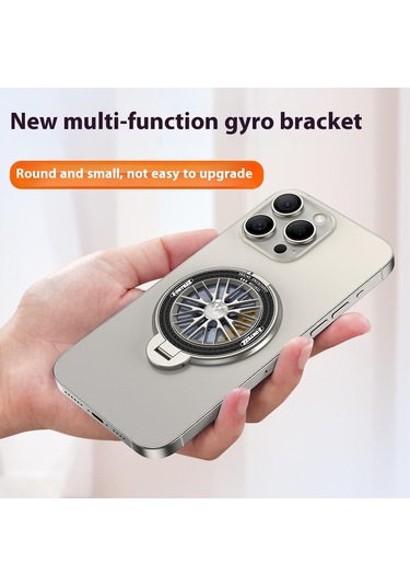 Manyetik Telefon Standı Stres Giderici Cep Telefonu Tutucu Telefon Tutacağı Parmak Döngüsü Kickstand Mavi