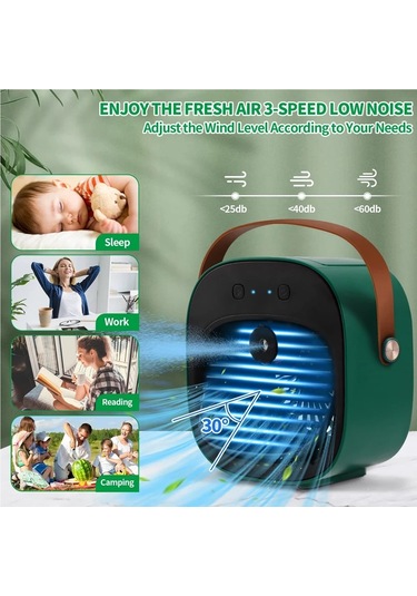 Jialan Taşınabilir Mini Klima Kablosuz Hava Soğutucu Usb Şarj