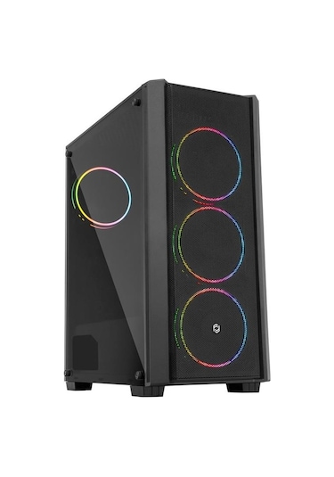 Frisby FC-9420G 600W +80 4XRGB Mesh Bilgisayar Kasası Siyah