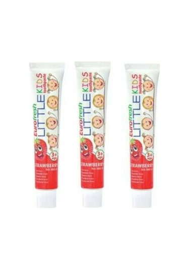 Eurofresh Little Kids 3+ Yaş Çilek Aromalı Çocuk Diş Macunu 50 G x 3