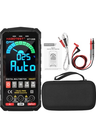 Habotest Ht126b 6000 Sayım Akıllı Dijital Multimetre