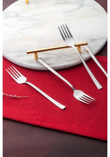 Karat Moon 6 Lı Çelik Tatlı Çatal Takımı