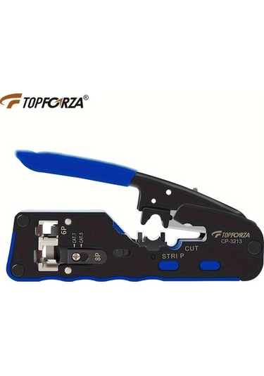 Xuweiwei Topforza 3ü 1 Arada Ağ Kıvırma Pensesi Ayarlanabilir Dovetail Klipsleri İçin Kristal Başlıklı Ve Soyma Kesme Fonksiyonu